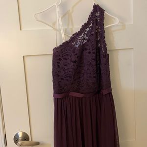 Beautiful bridesmaid dress, one shoulder, size 2 from David’s bridal